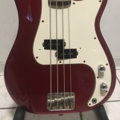RARE & AMAZING P-BASS COPY MIJ ~ Fernandes P Bass Copy 1980s Made in Japan Candy Apple Red image 2