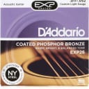 D'Addario EXP26 Coated Phosphor Bronze Acoustic Strings: 11-52 (Custom Light)