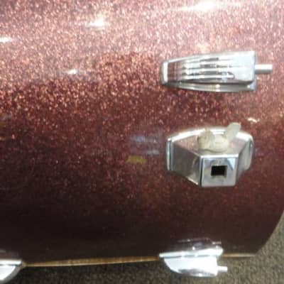 Ludwig Vintage 70's 4 pc Burgundy Sparkle Drum Shell Pack(4 Piece) (Hollywood, CA) (TOP PICK) image 4