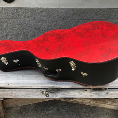 La Tradición Artista Model Custom Guitarrón Flamed Maple (Stained Red) image 24