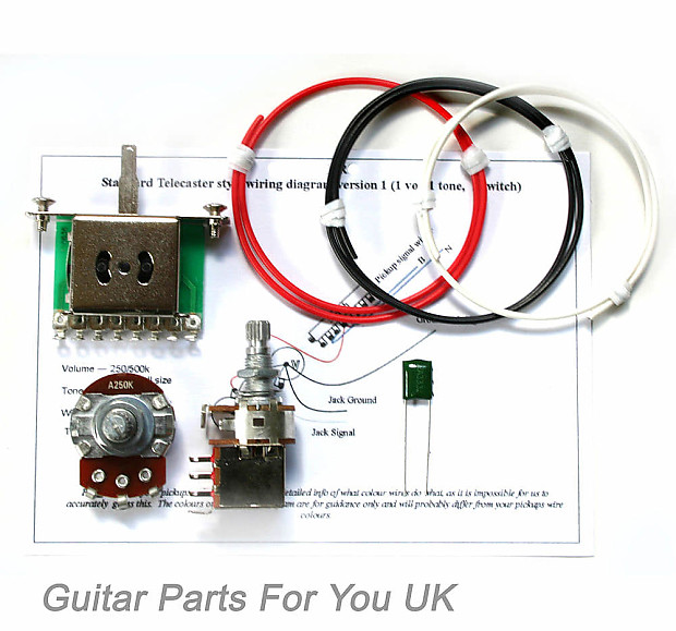250K Telecaster Push Pull Wiring Kit Full Size Pots Reverb Australia