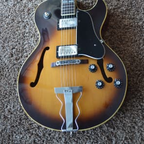 Vintage 1976 Aria Pro II EA 650 SB Guitar Sunburst ES-175 Jazz
