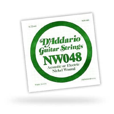 D'Addario Single .048 XL Nickel Wound String image 2