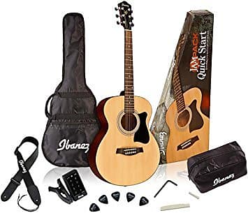Ibanez IJVC50 Jampack Grand Concert Acoustic Guitar Pack Natural image 1