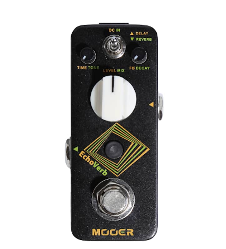 Mooer EchoVerb Digital Delay/Reverb Pedal 4 Wah filter effects + Talk effect +Tap Open Box image 1