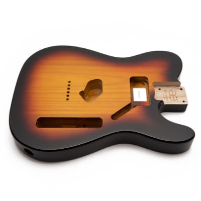 AE Guitars® T-Style Paulownia Replacement Guitar Body 3 Tone Sunburst image 1