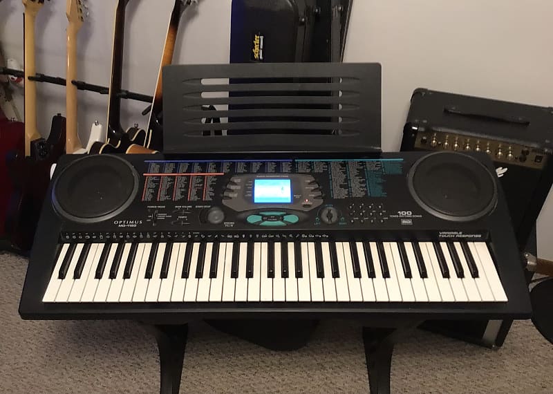 OPTIMUS MD1150 61 Key Portable Electronic MIDI Keyboard Reverb
