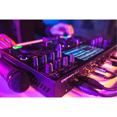 Denon DJ PRIME GO 2-Deck Rechargeable Portable DJ System w Black Flight Case image 11