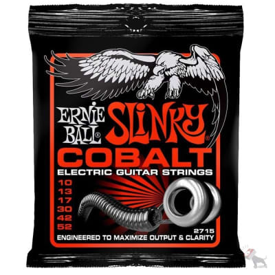 Ernie Ball 2715 Cobalt Skinny Top Heavy Bottom Electric Guitar Strings (10-52)