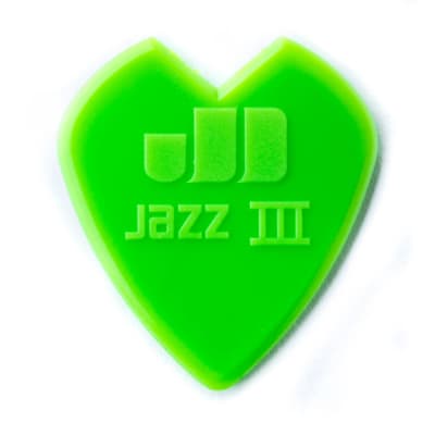 Dunlop 47PKH3N Green Kirk Hammett Jazz III Picks 6/Pack image 2