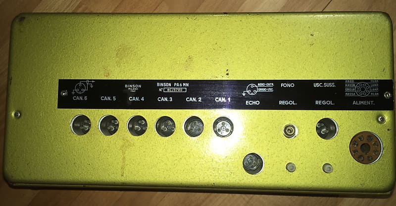 binson pre mixer echo pa602 echorec 2 tape echo delay space