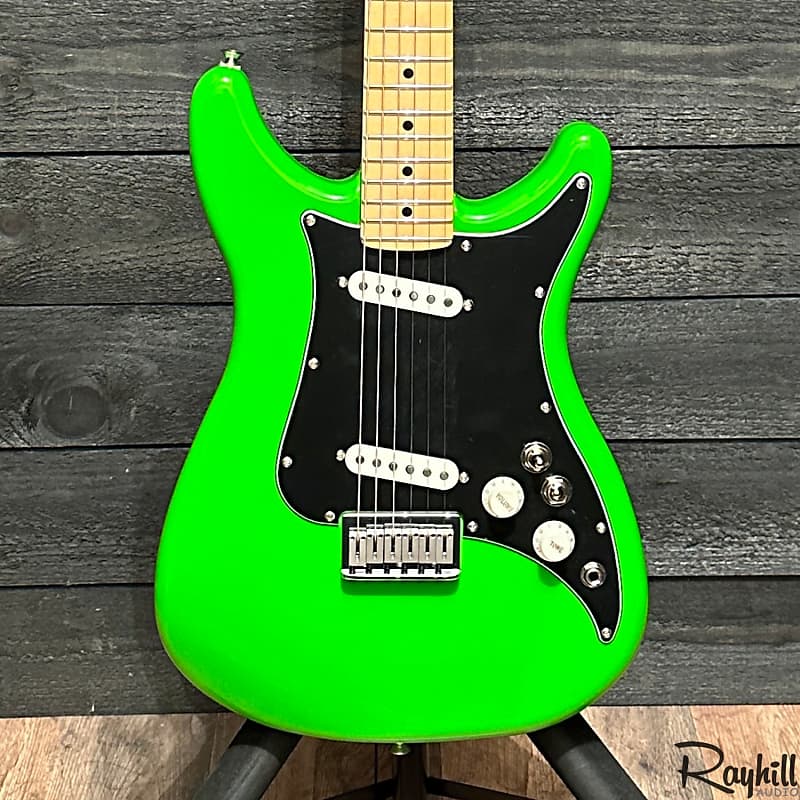 Fender Player Lead II Maple Fingerboard Neon Green MIM Electric Guitar image 1