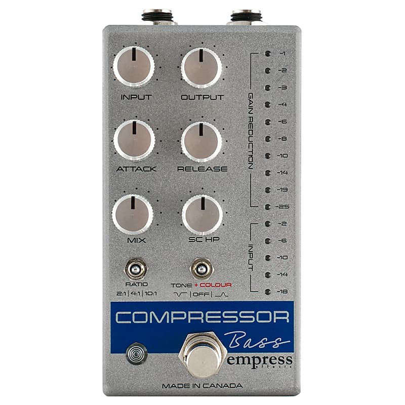 Empress Bass Compressor Pedal, All Analog, Silver image 1