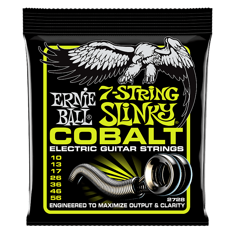 Ernie Ball Cobalt 7 String Regular Slinky Electric Guitar Strings 10-56 image 1