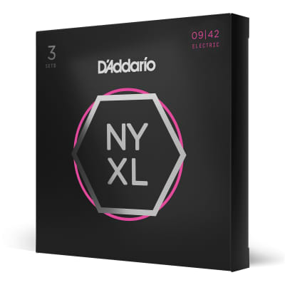 3 Sets of D'Addario NYXL 0942 Nickel Wound, Electric Guitar Strings 09-42 image 4