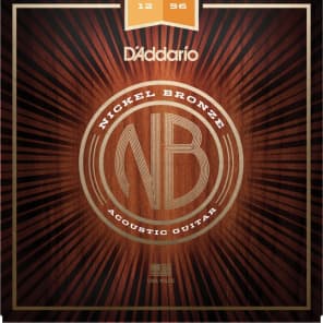 D'Addario NB1256 Nickel Bronze Acoustic Guitar Strings - .012-.056 Light Top/Medium Bottom image 4
