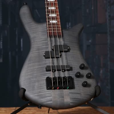 Spector Euro 4LX Electric Bass Guitar in Trans Black Stain Matte image 1