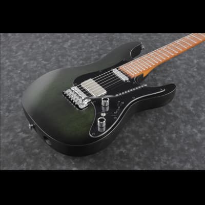 Ibanez Erick Hansel Signature 6str Electric Guitar w/Bag - Transparent Green Matte image 1