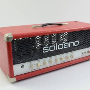Soldano Hot Rod 100 Plus 100 Watt Tube Guitar Amplifier Head Red image 5