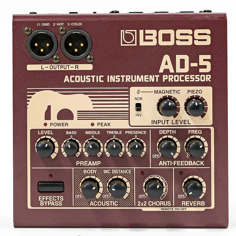 Boss AD-5 Acoustic Instrument Processor | Reverb