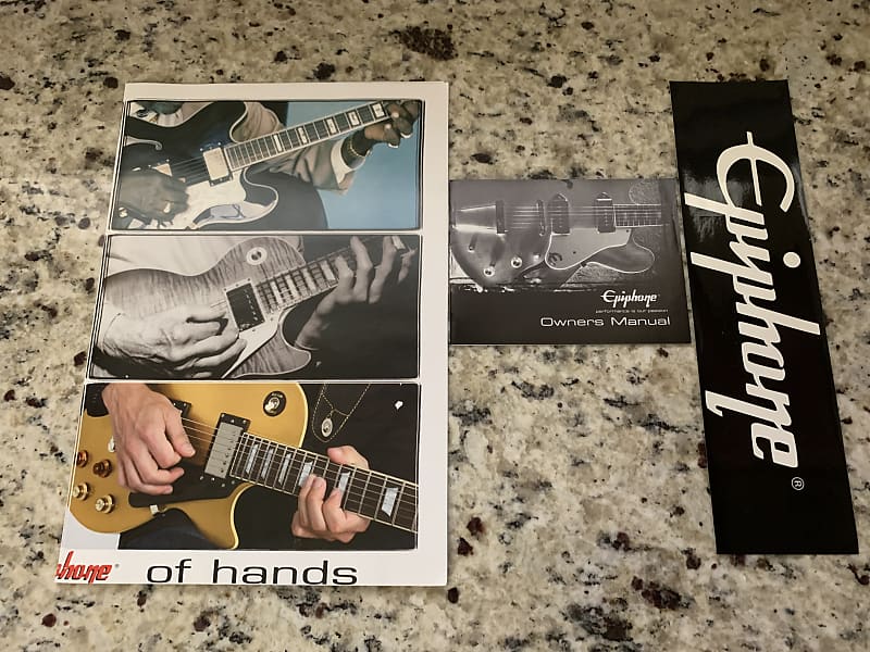 Epiphone Catalog Poster & Guitar Owners Manual Reverb