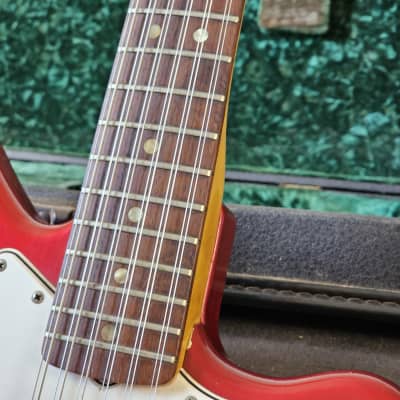 Vintage Fender Electric XII 1966 Candy Apple Red w Stamford Case image 5