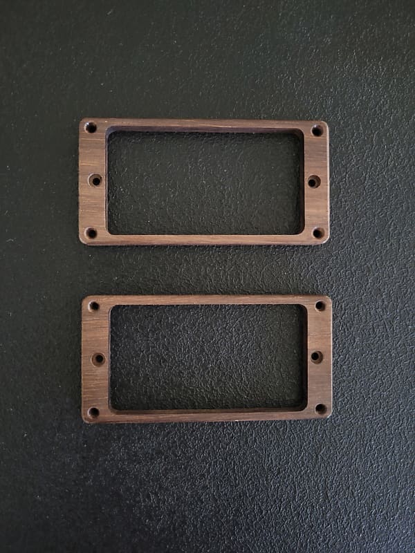 Guilford Brazilian Rosewood Flat Pickup Ring Set w/ Recessed Height Holes - Fits PRS USA image 1