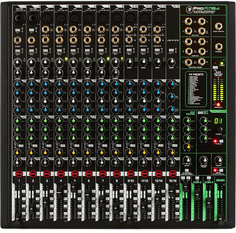 Mackie ProFX16v3 16-channel Mixer with USB and Effects image 1