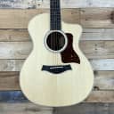 2021 Taylor 214ce-K Deluxe Acoustic-Electric Guitar - Natural with Layered Koa Back & Sides