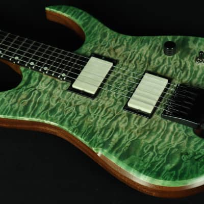 Hufschmid Atys Headless Quilted Maple Green Electric Guitar w/ Gig Bag image 5