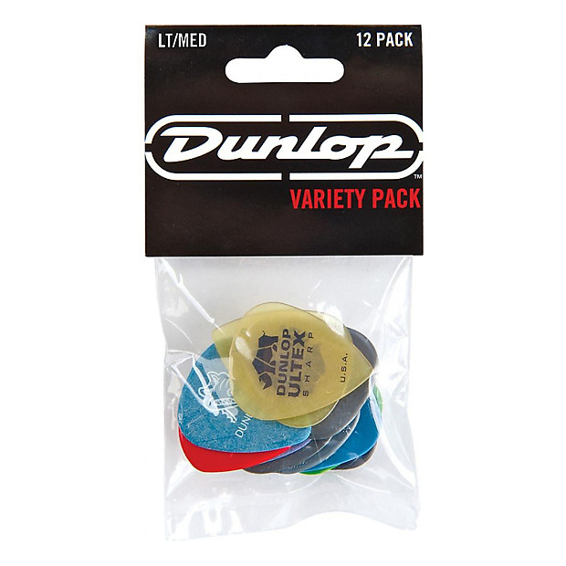 Dunlop PVP101 12 Guitar Pick Variety Pack - Light/Medium image 1