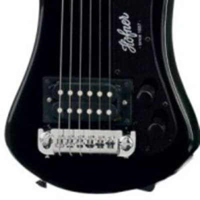 Hofner Shorty Black Travel Electric Guitar for sale