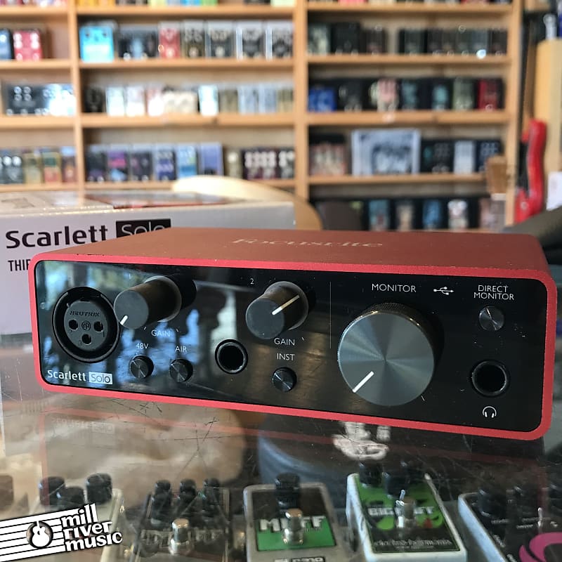Focusrite Scarlett Solo 3rd Gen USB Audio Interface - Used