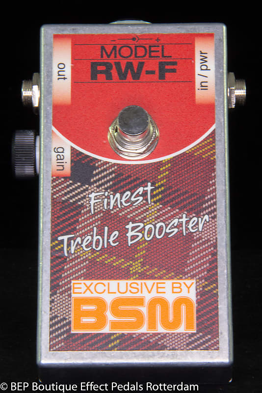 BSM RW-F Treble Booster s/n 4210 tribute to the sound of Ronnie Wood