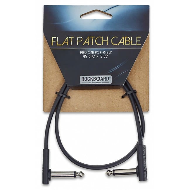 ROCKBOARD RBO CAB PC F 45 BLK Patchkabel WKlm-WKlm, 0,45m (Stück) image 1
