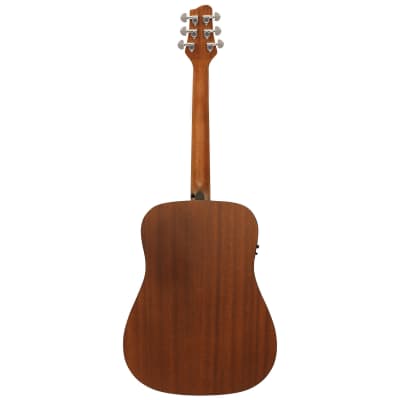 Sawtooth Mahogany Series Dreadnought Acoustic Electric Guitar with Mahogany Back and Sides image 4