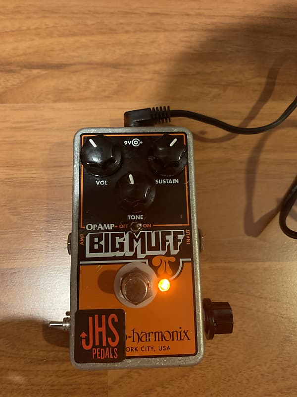 JHS Electro-Harmonix Op Amp Big Muff Pi Reissue with Pumpkin Patch Mod