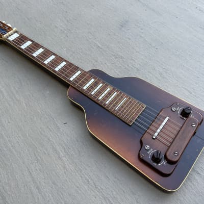 Kay Sherwood Deluxe 1950s 6 String Lap Steel Guitar w/Case image 4