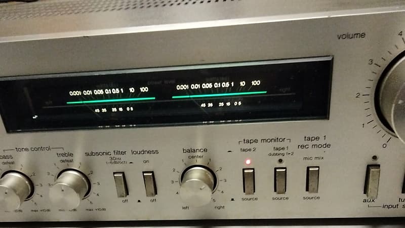 Technics SU-V44 プリアンプ シルバー Technics SU-V44 Vintage Amplifier Confirmed Operation Used