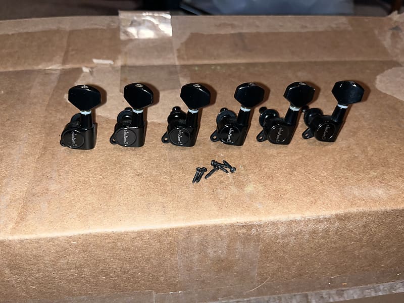 Jackson Tuners Black Vintage 1990’s Reverse Left Hand Reverb