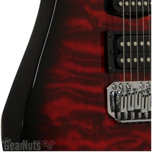 Ibanez Gio GRX70QA Electric Guitar - Transparent Red Burst image 3