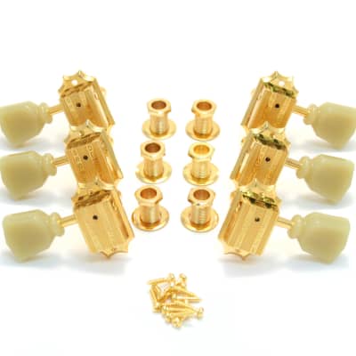 Grover 135G Vintage Series, Gold Tuning Machines 3 + 3 image 1