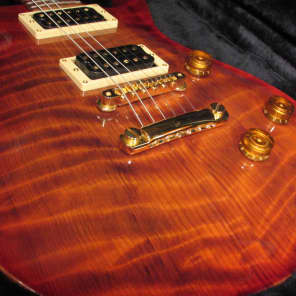 PRS Limited Edition 1990 Amber Burst Signed Headstock Redwood Top Semi Hollow NM OHSC image 2