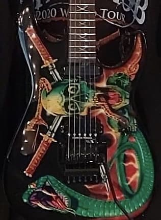 ESP Skulls & Snakes George Lynch Signature 1986 - Present - Black with Skulls & Snakes Graphic image 1