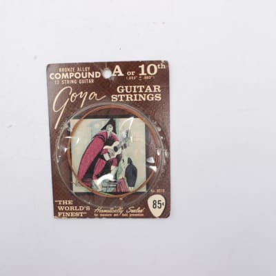 Goya Bronze Alloy Vintage 12 String Guitar NOS A 10th string No. 8510 for sale