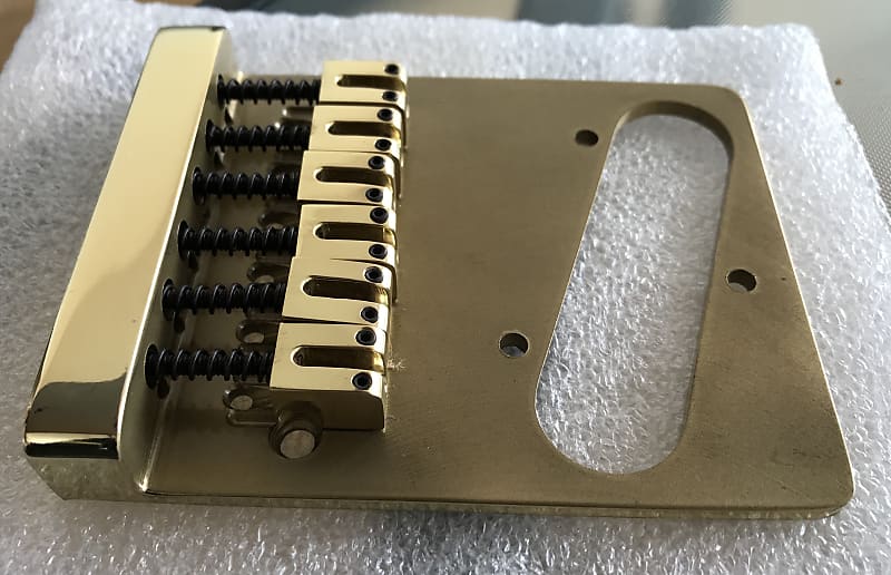 Fender Brass Telecaster Bridge Assembly Genuine Kahler NOS Reverb