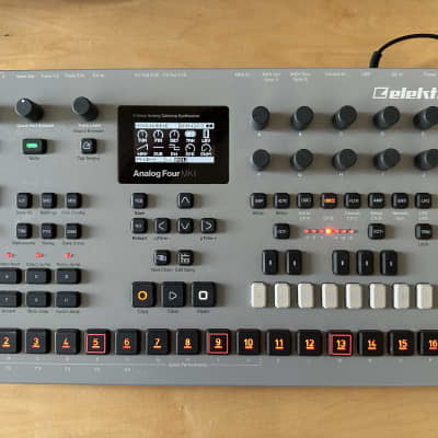 Elektron Analog Four MKII 4-Voice Tabletop Analog Synthesizer - Grey