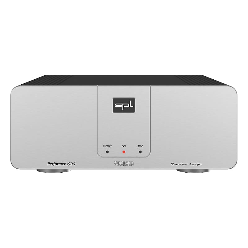 SPL Performer S900 Silver, Hi wattage power amplifier with VOLTAiR technology for Studio Monitors and Home Stereos. (Black)  			
