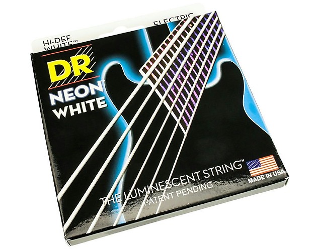 DR NWE-10 Hi-Def Coated Neon K3 Electric Guitar Strings - Medium (10-46) image 1