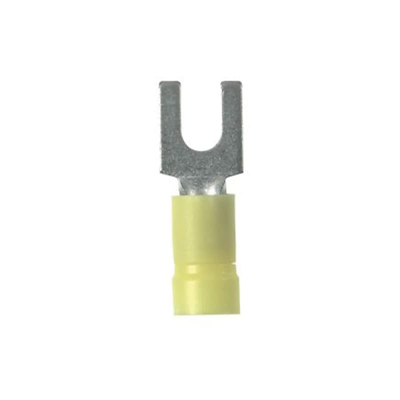 Panduit PV106FL PanTerm Fork Terminal (Yellow Vinyl / Reverb